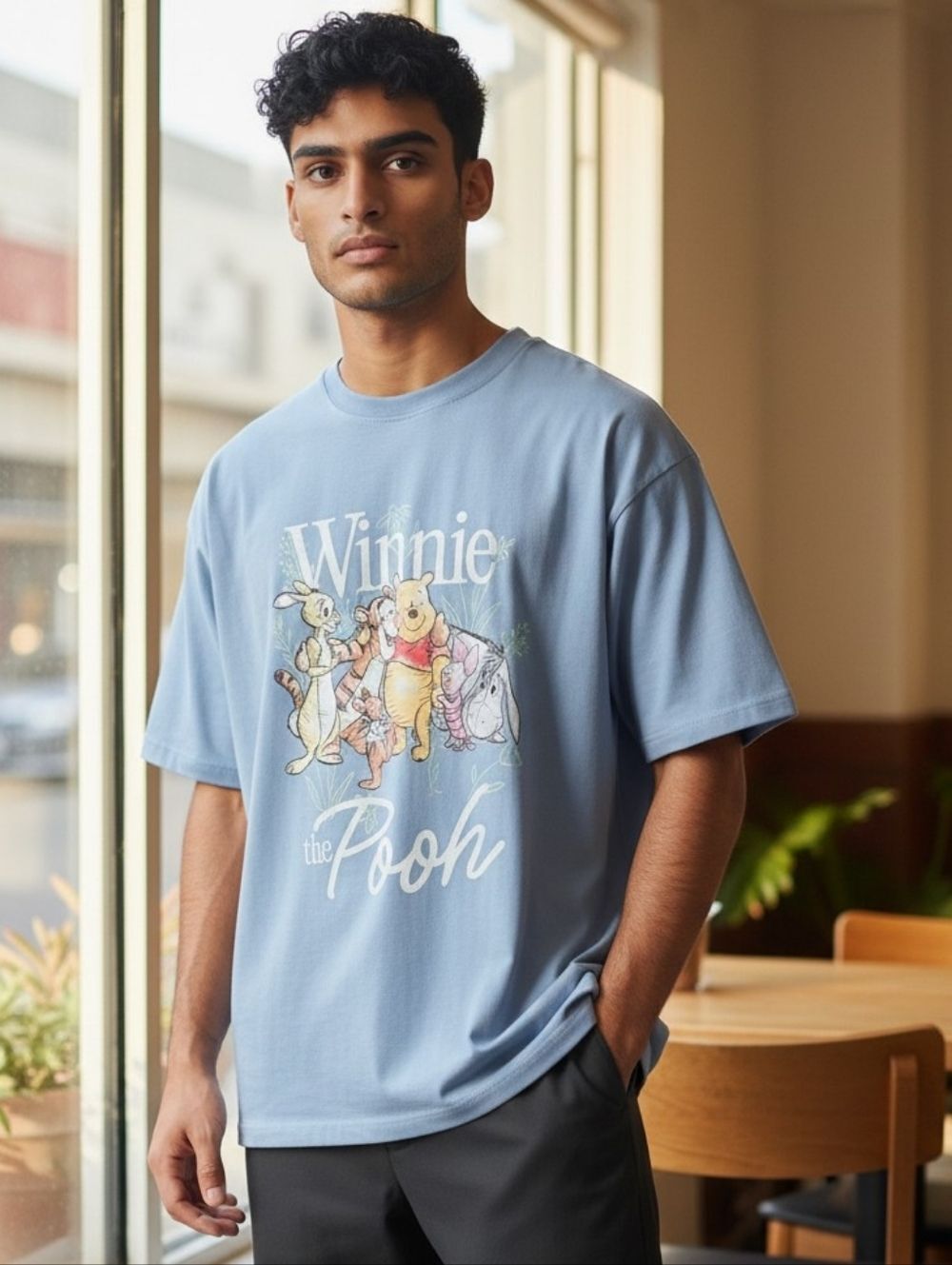 Winnie the Pooh Graphic Tee Disney Unisex Casual Shirt Vintage Style